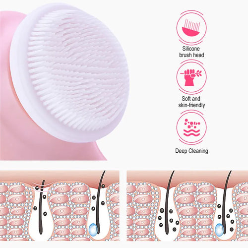 Electric Face Cleansing Brush 3-in-1