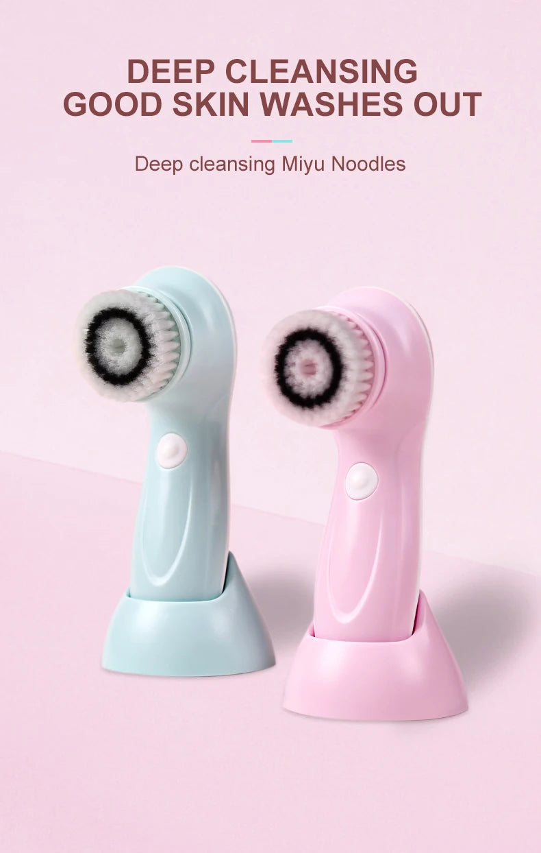 Electric Face Cleansing Brush 3-in-1